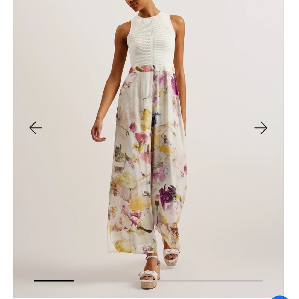 Ted Baker Tirsso Rib Knit Bodice Mockable Jumpsuit